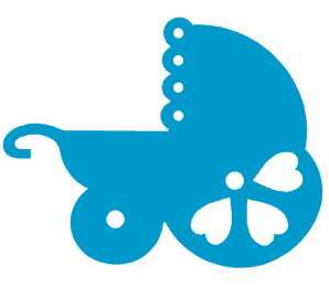 BABY CARRIAGE Template Set / Applique & Stencil Pattern  