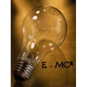  Lightbulb, Einsteins Theory of Relativity Photographic 