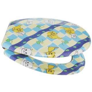 CAT & BLUE GRID TOILET SEAT Unique Standard Size TS205  