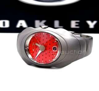 Oakley TIMEBOMB 10 009 X Metal Red Mens Watch New $2300  