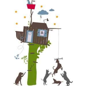  Boys Tree House Wallstickers Patio, Lawn & Garden