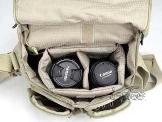   Camera Shoulder Bag Canon Nikon Sony Pentax + Padded Bag Insert  