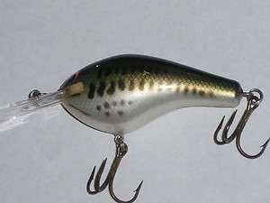 Bagley DB3 LB4 Little Bass on White Diving B3 Fishing Lure  