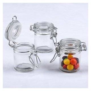   Package of 9 Small Glass Favor Jars with Lids Explore similar items