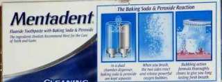 In a dual chamber dispenser, baking soda and peroxide are keptseparate 