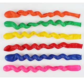   Latex Mix Colors Spiral Balloons Birthday Party Decoration  