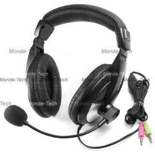 stereo bass multimedia professional headset headphone with microphone 