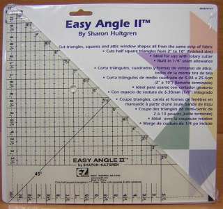 New EZ Quilting Easy Angle II Hultgren Quilt Ruler  