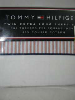 TOMMY HILFIGER HARBOR BEACH TWIN EX LONG SHEET SET NIP  