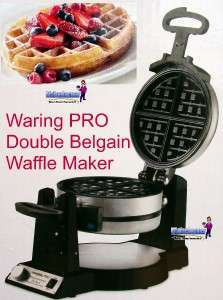 New WARING Professional Double Belgian Waffle Maker  