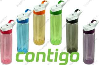CONTIGO AutoSpout WATER BOTTLE ~ 24oz ~ BPA Free Plastic ~ Addsion 