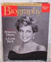 Biography Magazine Princess Diana Sept 1998 VGC  