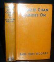 Charlie Chan Carries On, 1930 Second Printing, Earl Derr Biggers 