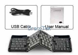 Bluetooth Foldable Keyboard for iPad smartphone PC more  