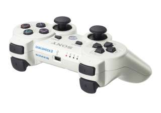 New WHITE Wireless Bluetooth Sixaxis Dual Shock White Game Controller 