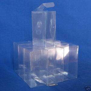 100 PLASTIC STORAGE&DISPLAY BOXES 2 x 2 x 4 (Y5)  