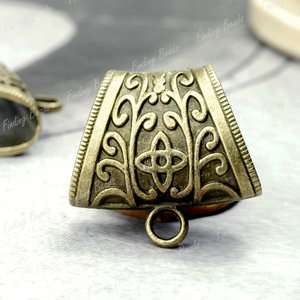   Slider Bails vintage antique brass Bronze F bracelet necklace TS4278 4