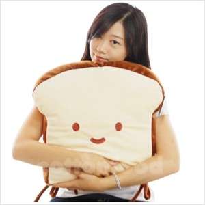 cuddly toast shape bread chair cushion plush toys pillow  