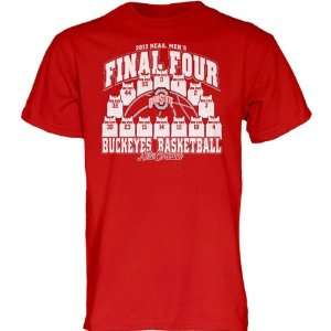   Buckeyes Red 2012 NCAA Basketball Final Four Bound Jerseys T Shirt