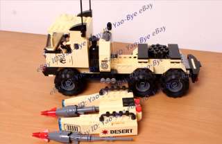   Modern war Missile launch vehicles defense system building toy  