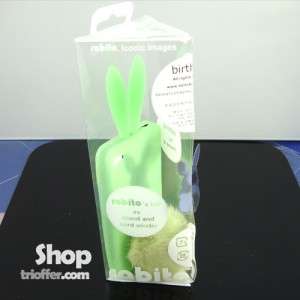 Brand New Lime Rabito Rabbit Bunny Rubber Case For iPhone 4  