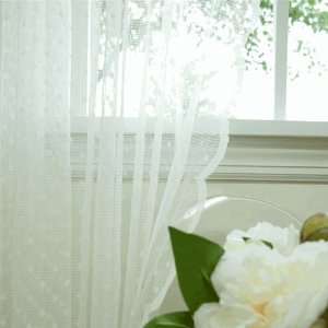  Beautiful Jacquard Sheer Lace Curtain 1 Set   Lovely Dot 