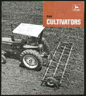 John Deere C21 C11 C7 Field Cultivator Brochure 1968  