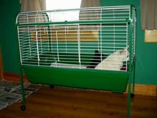 Prevue 520 Rabbit Bunny Guinea Pig Cage Hutch & Stand  
