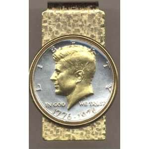 Bicentennial Kennedy Half Dollar (1976) Two Tone U.S. Coin Hinged 