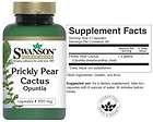 Prickly Pear Cactus Opuntia Nopal Lower Blood Sugar, 180 Capsules