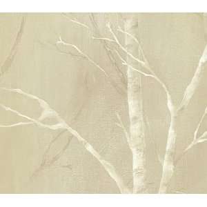  Beige Birch Trees Wallpaper