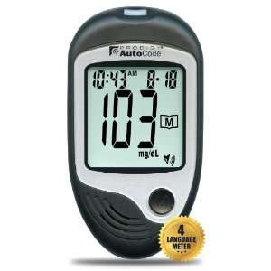   AutoCodeÂ® talking blood glucose meter