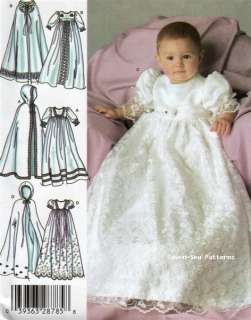 Darling Baby Christening SEWING PATTERN Gown/Cape/Dress  