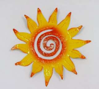 Hand Crafted Tropic Sun Rays Haitian Metal Art  
