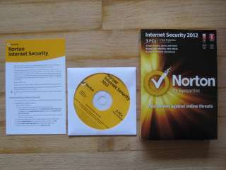   Security Version 2012 3 PCs Actual Retail CD 037648323895  