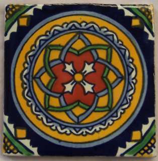 90 Mexican Talavera Tiles Ceramic Tiles Hand Made C119  