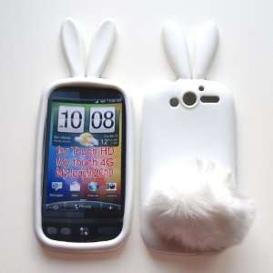 Bunny Skin Case With Furry Tail for HTC myTouch 4G / myTouch HD (T 