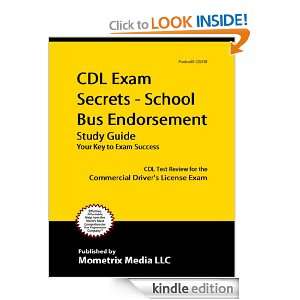 CDL Exam Secrets   School Bus Endorsement Study Guide CDL Test Review 
