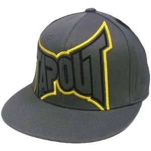  MMA UFC Tapout Cage Fighting Gray Yellow Small Medium Hat 