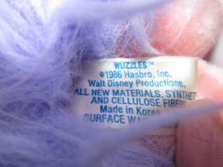 Vintage 1986 Walt Disney Wuzzles Piggypine plush by Hasbro Softies 