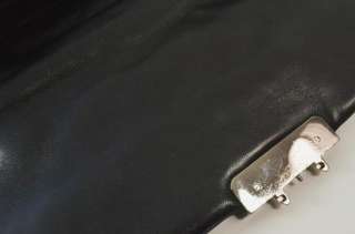 Christian Dior New Lock Medium Flap Black Leather Cannage Handbag Bag 