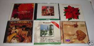 LOT OF 6 CHRISTMAS MUSIC CDS & 1 DVD 1 EASY LISTEN CD  
