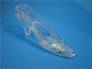 Crystal Cinderella Slipper Shoe Glass Cake Topper New  