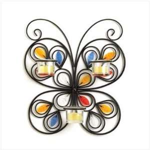    Jeweled Wings Butterfly Votive Candle Holder