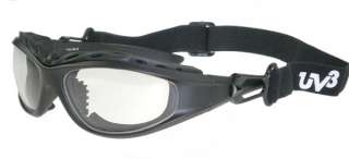 PADDED MTB MOTORCYCLE GOGGLES GLASSES CLEAR NEW  