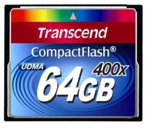 NEW  Transcend CF 64GB 400x Compact Flash Card  