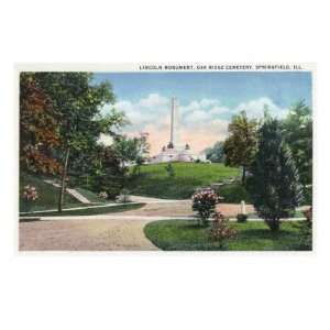   Monument in the Oak Ridge Cemetery Premium Giclee Poster Print, 18x24