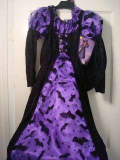   Bat Witch Goth Corset Costume Hat Princess Paradise Kids NEW  