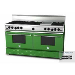   Propane Gas Range With 12 Inch Charbroiler   Yellow Green Appliances