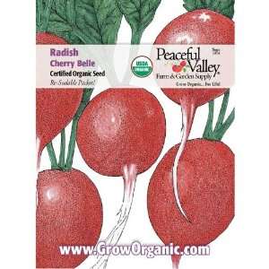  Organic Radish Seed Pack, Cherry Belle Patio, Lawn 